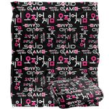 Squid Game LOGO PATROON Silky Touch Super Zachte Sprei Deken 152 x 127 cm