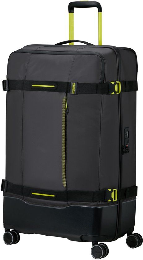 American Tourister Urban Track COATED Spinner L Black/Lime