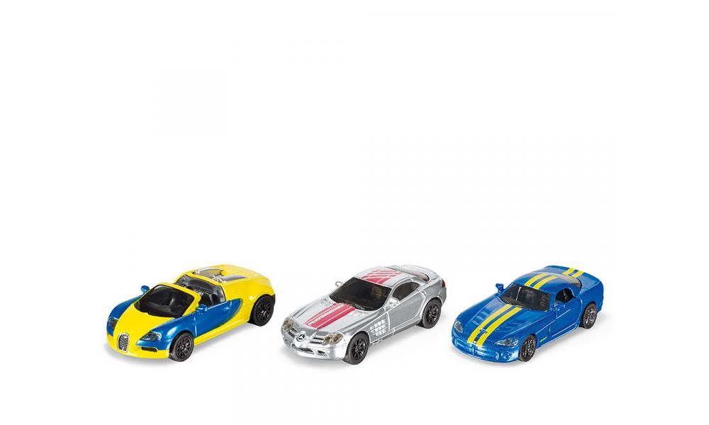 SIKU Sportwagenset - 6323 - 3 stuks - Auto - Unisex