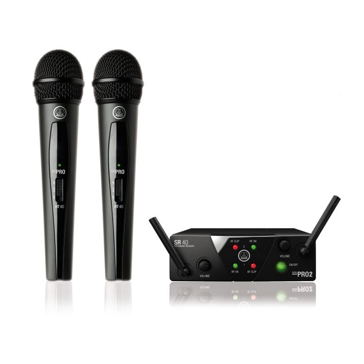 AKG WMS 40 Mini2 Dual Vocal ISM2 - 3 864 MHz draadloos systeem