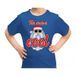 Bellatio Decorations Foute kersttrui shirt - This dude is cool - met stoere Santa - blauw - voor kinderen - kerstkleding 164/176