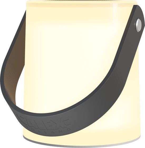 Calex Stedo - Draagbare LED Tafellamp - Wit - 9cm - Warm Wit Licht