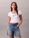 Calvin Klein Jeans T-shirt femme Coton 95% Élasthanne 5% Manches courtes Automne/Hiver 2025