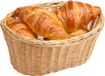 Kesper panier à pain/fruit - plastique tressé - naturel - ovale - L28 x l21 x H13 cm