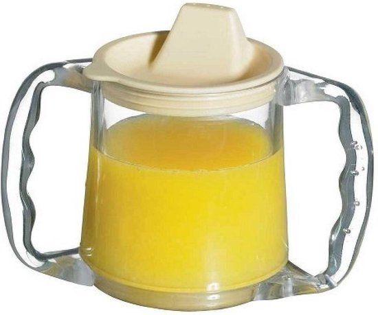 Comforthulpmiddelen Caring Beker - 300 ml - Blauw - Kunststof