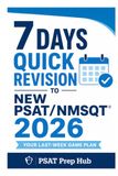7 Days Quick Revision to New PSAT/NMSQT 2026: Your Last-Week Game Plan