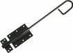 Amig Verticaal schuifslot/plaatgrendel - staal - 30 x 6cm - zwart - schutting - poort