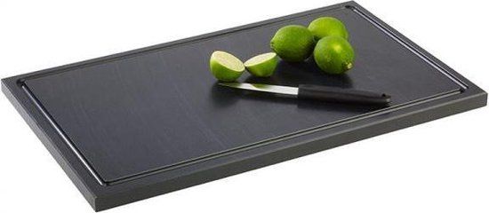 APS Snijplank - 50 x 30 cm - Zwart - Kunststof - Met sapgroef en antislip