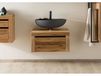 MONTREUX meuble sous lavabo 70x50x37 en bois de chêne lombard huilé naturel