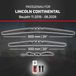 HEYNER® Essuie-glace pour LINCOLN CONTINENTAL 11.2016 - 10.2026, HYBRID Balai d'essuie-glace plat, Aérodynamique & Flexible, Revêtement nanographique