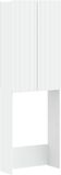 vidaXL Toiletkast ZWOLLE Wit 66 x 25,5 x 190 cm Bewerkt hout