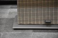 AVH-Collectie Bilbao hoek dining loungeset 4-delig grijs verstelbare tafel