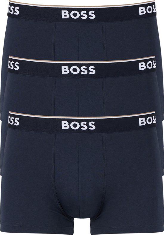 BOSS Boxershorts Power 3-Pack Donkerblauw - Heren - Maat M