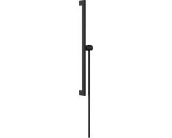 Hansgrohe Unica Douchestang E Puro - 65 cm - Zwart - RVS