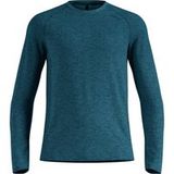 Odlo Essential Seamless Hardloopshirt Heren - petrolblauw, Maat L