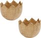 Hobby / DIY Halve eierschaal - 2x - papier maché - 4 cm - Decoratie voor Pasen - Knutselen voor Pasen