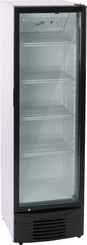 Royal Catering Flessenkoelkast - 320 L - LED - zwart frame