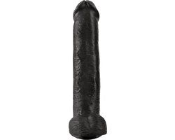Pipedream King Cock 15 Inch Dildo with Balls - Black