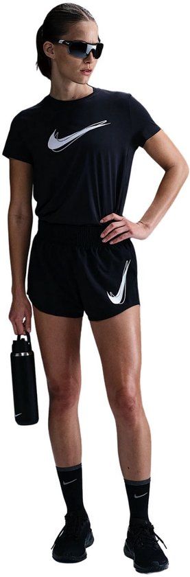 Nike One Swoosh Dri-Fit Sportshort Dames Zwart S/36