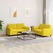 Maison Exclusive - Ensemble de canapé 2 pièces avec coussins en velours jaune