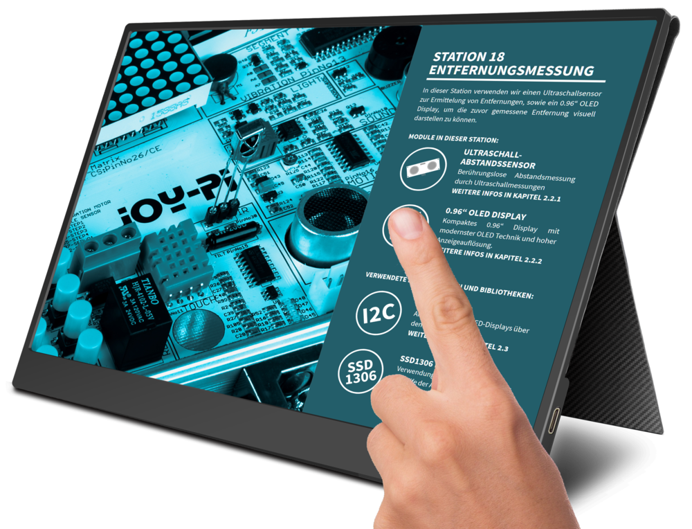 JOYIT Joy-View 15 - 15.6" Full HD IPS Monitor - Touchscreen - HDMI - Speakers