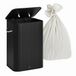 Relaxdays Wasmand met deksel - 80 litres - pliable - noir