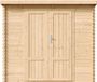 Timbela M310F1+M310G - Houten tuinhuis - 2,63 m² - 142x239xH206 cm - met vloer