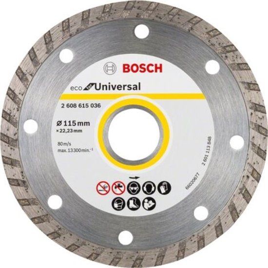 Bosch Accessoires Bosch Disque diamanté pour construction ECO TURBO 115 mm - B 2608615036