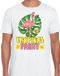 Bellatio Decorations Tropical party T-shirt voor heren - flamingo - wit - M