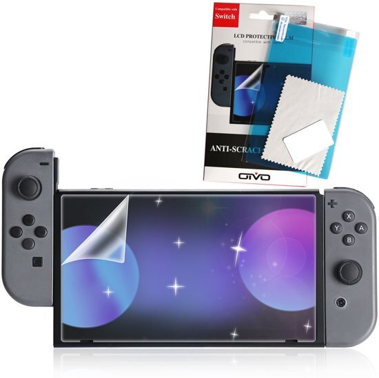 eforyou Nintendo switch screenprotector met schoonmaakdoekje