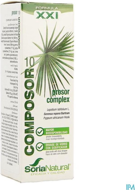 Soria Natural Soria Composor 10 Prosor Druppels 50ml