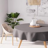Soleil d'ocre Tafelkleed ALIX grijs rond 180 cm