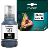 Evoke compatible ink for Epson 101 C13T03V14A Black Ecotank L4150 L4160 L4260 L4266 L6160 L6170 L6190 L6196 L6260 L6270 L6290 L14150