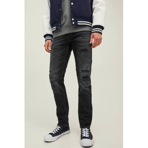 JACK & JONES JEANS INTELLIGENCE slim fit jeans JJIGLENN JJBLAIR 802 black denim