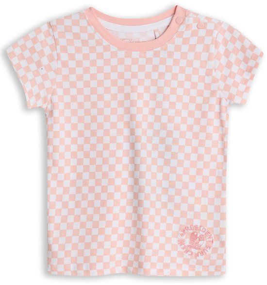 4PRESIDENT T-shirt meisjes - Small check AOP - Maat 74