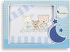 INTERBABY 04100-11 beddengoedset voor wieg - Mod Love, 3 stuks, blauw