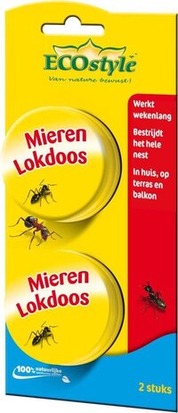 ECOSTYLE MierenLokdoos - tegen mieren - 2 stuks