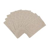 SARO LIFESTYLE Effen kleur poly en linnen mix Toscana servetten zonder zoom rand (set van 12), 80% polyester, 20%, natuurlijk, 20 inch