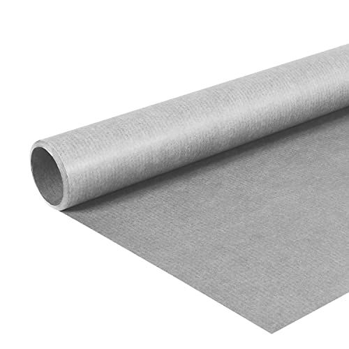 Clairefontaine 195732C - Een Rol Geribd kraftpapier - Kleur: Grijs - Afmetingen: 10x0,70m - 65g - Cadeauverpakking, DIY, Ambacht
