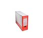 Exacompta - ref. 261009H - Pak met 50 kartonnen ordners - Rugzijde 80 mm - Formaat A4 - Formaat 25 x 35 cm - Kleur rood - Plat geleverd