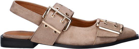 Nelson dames instapper - Taupe - Maat 40
