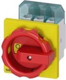Siemens Lastscheidingsschakelaar Rood, Geel 3-polig 16 mm² 32 A 690 V/AC