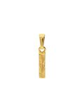 Lucardi Dames 14 karaat geelgouden letterhanger voor dames