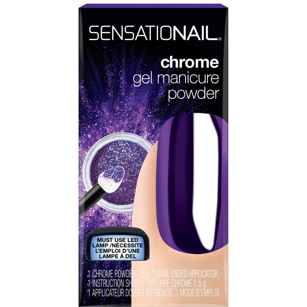 Sensationail SensatioNail Chrome Gel Manicure Powder Purple