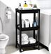 CENTI Warenhandels GmbH chariot de salle de bain ou de cuisine 73 x 54 x 18 cm plastique noir