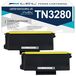 Brother Cartouche de toner TN3280, compatible avec Brother, 2-pack, noir