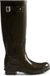Hunter Original Tall Gloss Dames Laarzen Rubber Bruin Waterdicht