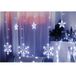 WatioWave Led-gordijn met sterren en sneeuwvlokken, 3,5 m, 8 functies