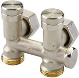 Danfoss Raccord universel RLV-K pour vanne-HK, radiateur G 3/4, équerre, blanc
