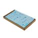 Hostelnovo 500 stuks vetafstotend - kraftwit - 30 x 20 cm - hamburgers, kebab, aardappelchips, sandwich - gewaxte levensmiddelen - parole-patroon blauw